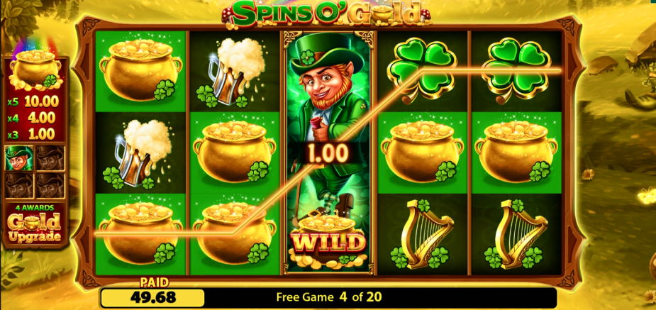 Irish theme for slot machines